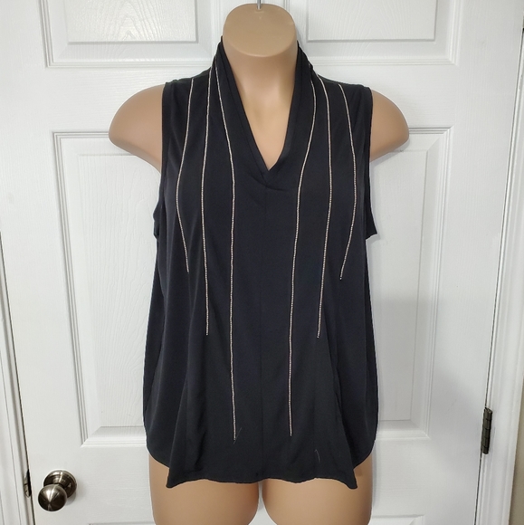 Lane Bryant Collection Beaded Sleeveless Top - Picture 1 of 9